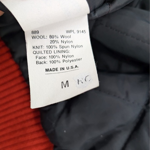 Vintage Varsity Jacket Wool & Leather Sleeves Made in USA - Picture 12 of 13